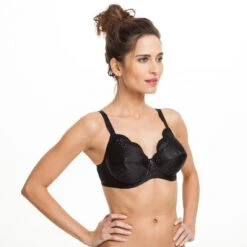 Soutien-gorge à Armatures Imprimé à Fleurs Grande Taille Femme Emily Bestform - Noir | 3 SUISSES