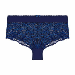 Shorty En Dentelle Ajourée Avec Ceinture Large - Bleu - Bestform | 3 SUISSES