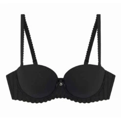 Soutien-gorge Bandeau Armatures Avec Bretelles Amovibles Noir Bestform | 3 SUISSES
