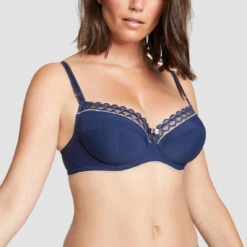 Soutien-gorge Emboîtant Armatures Bleu Bestform | 3 SUISSES -Bestform Soldes Boutique soutien gorge emboitant armatures bleu 3369412 5 1140x1140